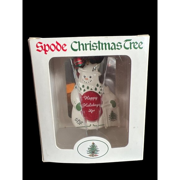 Spode Christmas Tree Snowman Picture Frame Ornament‎ In Box, Christmas Decor - Picture 1 of 4